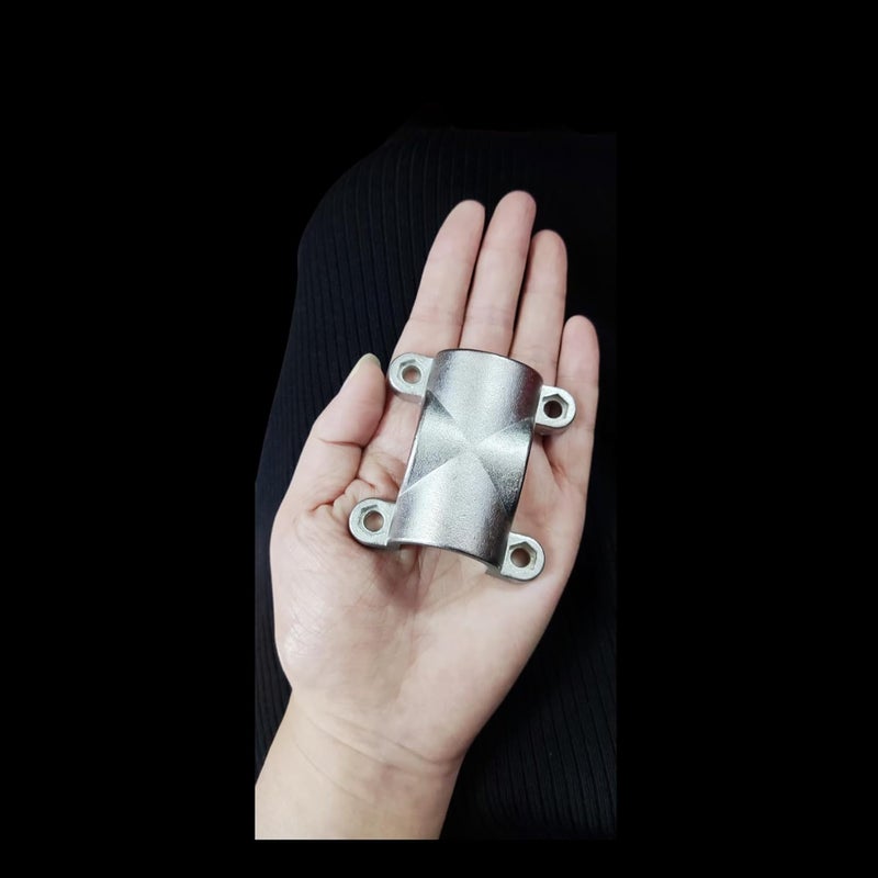 keehui Marine Grade 316 Steel Stainless Tube Mount handrail Cross Tube Clamp for 1inch Tube (2SETS) - Image 5